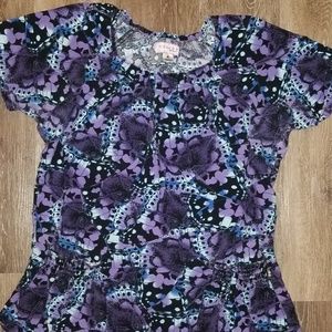 Koi butterfly scrub top